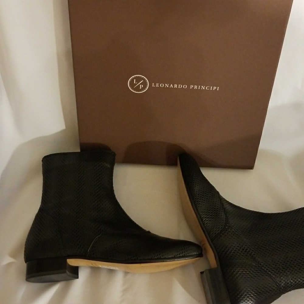 Leonardo Principi Booties  Vero Cuolo New with box